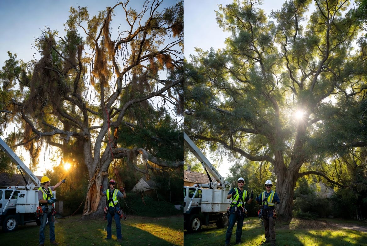 Tree Skin Remove The Tree Crown Cleaning: Removing Dead and Diseased Wood for Tree Health