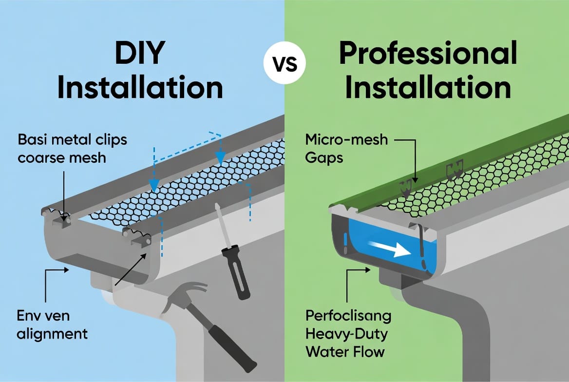 Mid-Article Image: Gutter Leaf Guard Installation Diagram