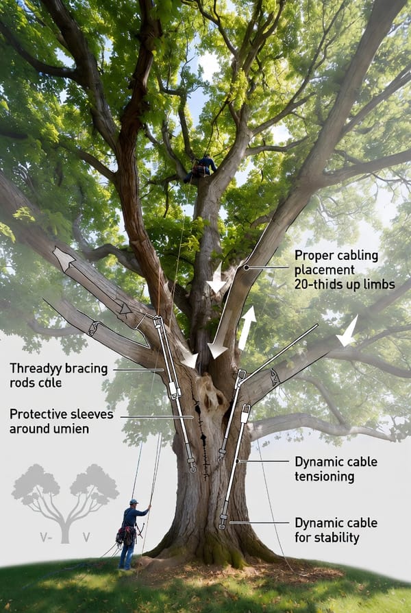 Tree Cabling and Bracing: Strengthening Weak Trees to Avoid Removal