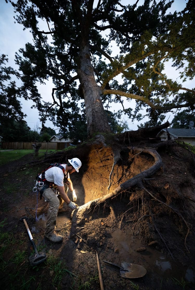 The Soil's Role: How Root Structure, Soil Type, and Drainage Influence Tree Stability and Removal Strategy