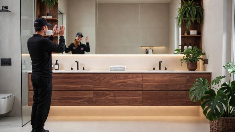 The Wall-Hung Vanity Revolution: Creating an Airy, Cleanable, and Modern Bathroom Aesthetic