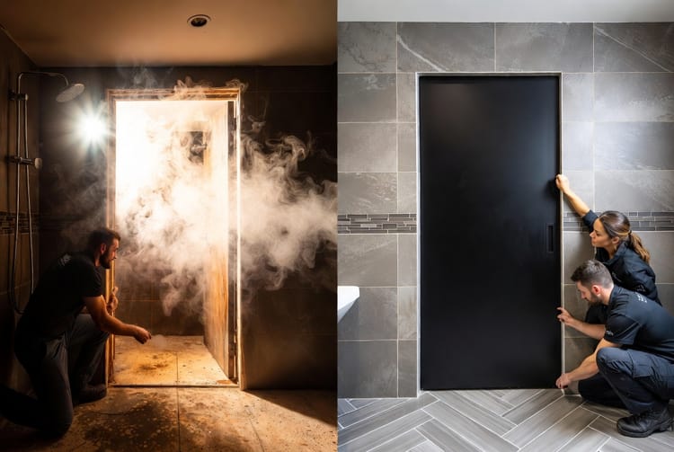 The Pocket Door Installation: Saving Space with Sliding Doors in Bathrooms