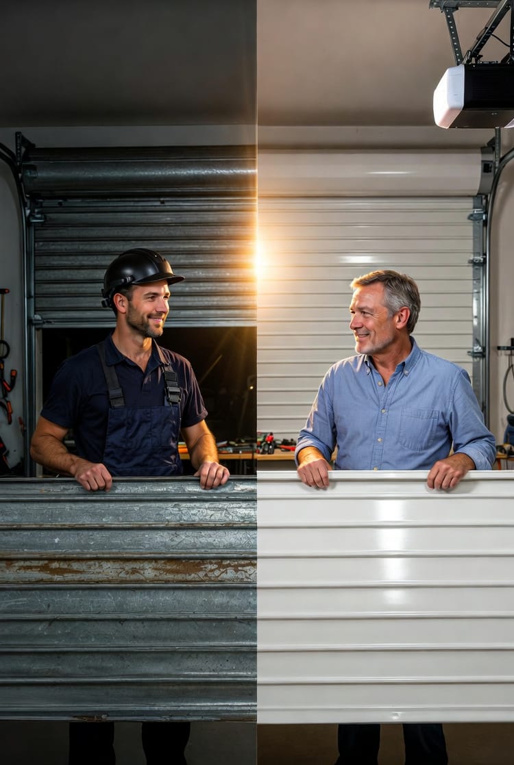 The Garage Door Roller Replacement: Nylon vs. Steel and When to Upgrade