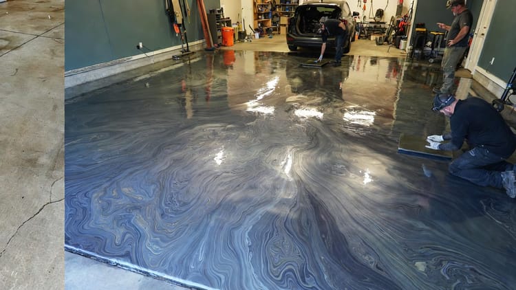 The Epoxy Garage Floor: From Flakes to Metallics, Transforming Your Garage Space