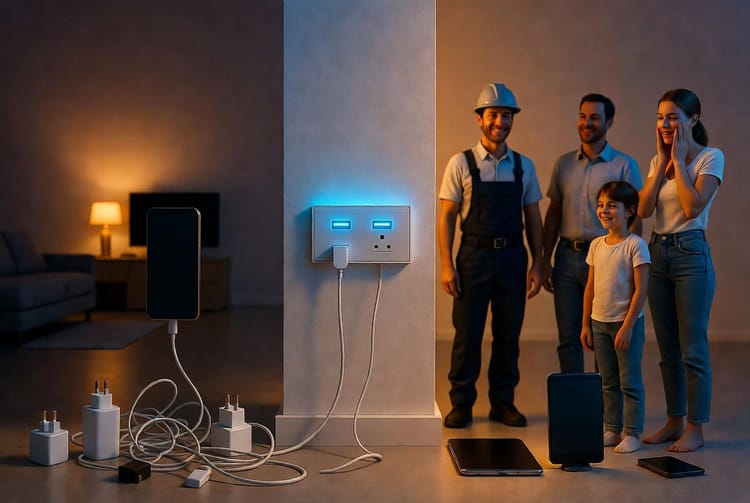 The USB Outlet: Convenient Charging Without Wall Warts