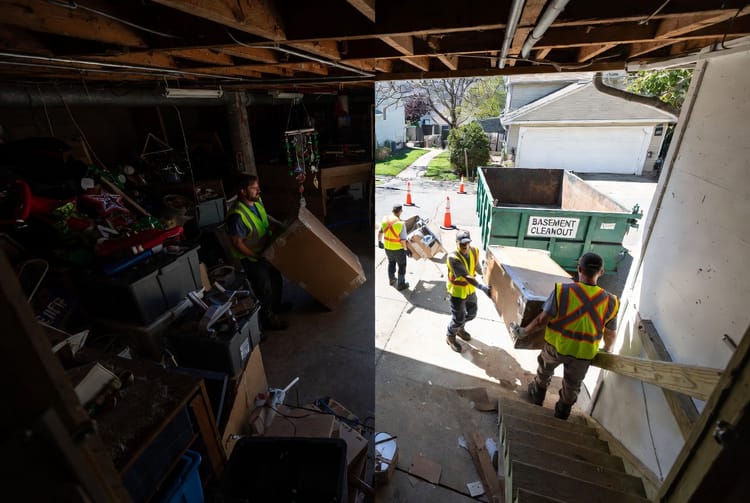 The Basement Cleanout Dumpster: Removing Years of Accumulated Items