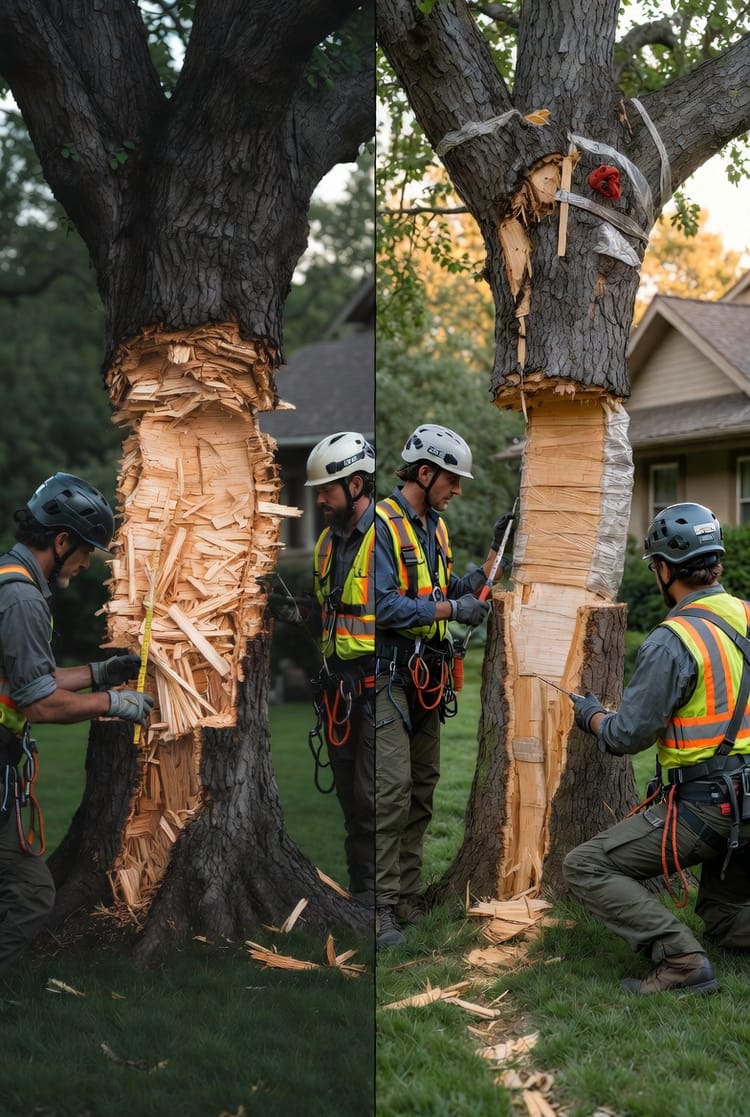The Tree Bark Damage Assessment: When Wounds Are Healable vs. Fatal