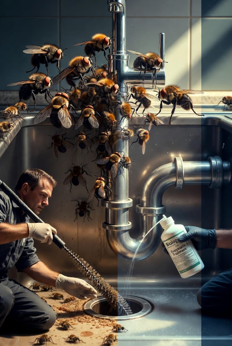 The Drain Fly Problem: Eliminating Moth Flies from Sinks and Drains