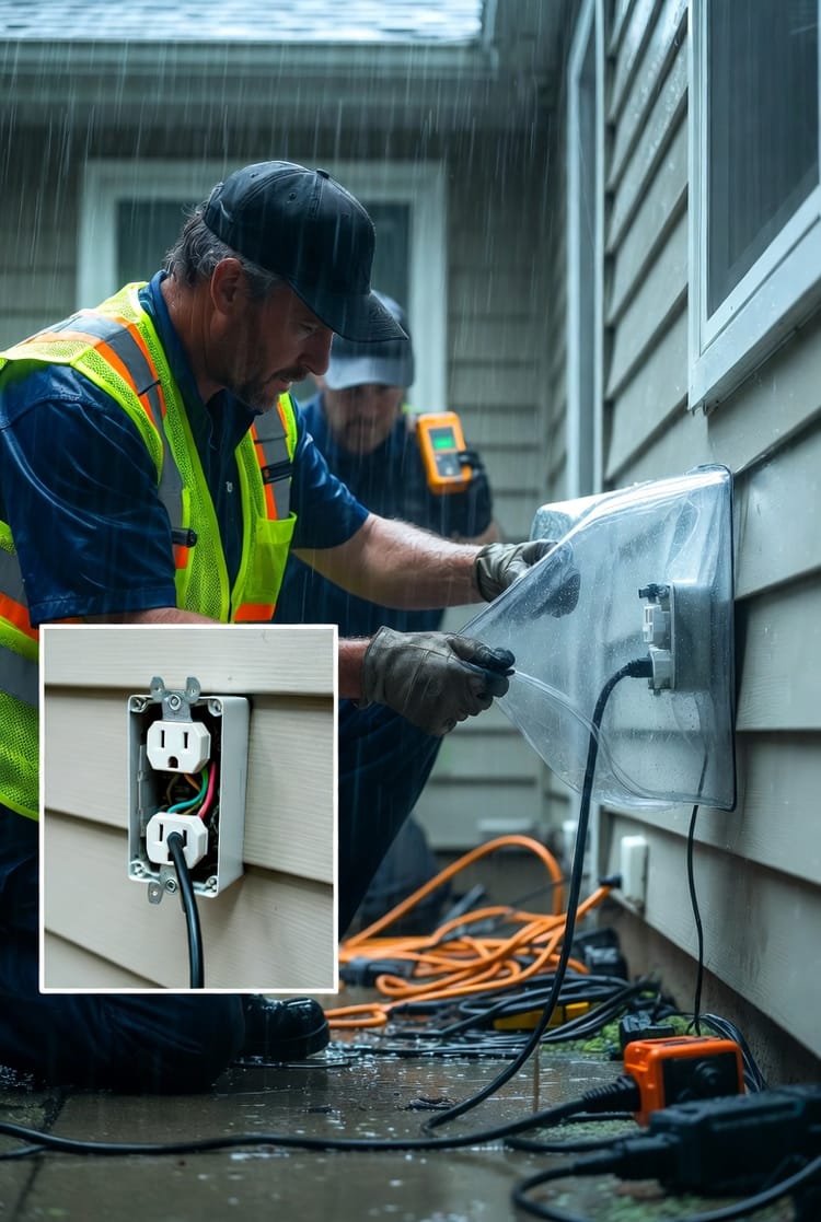 The Outdoor Electrical Outlet: GFCI Protection and Weatherproof Covers