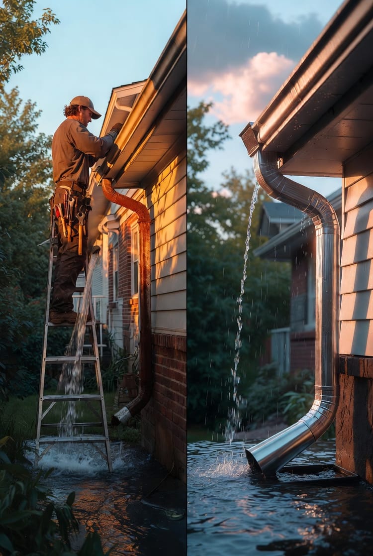 The Gutter Elbow Replacement: Fixing Downspout Direction and Flow