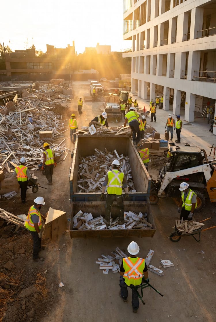 The Post-Construction Cleanup Dumpster: Final Phase Debris Management
