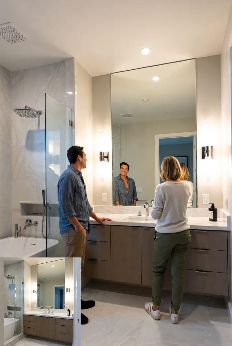 The Bathroom Mirror Selection: Size, Placement, and Lighting Harmony