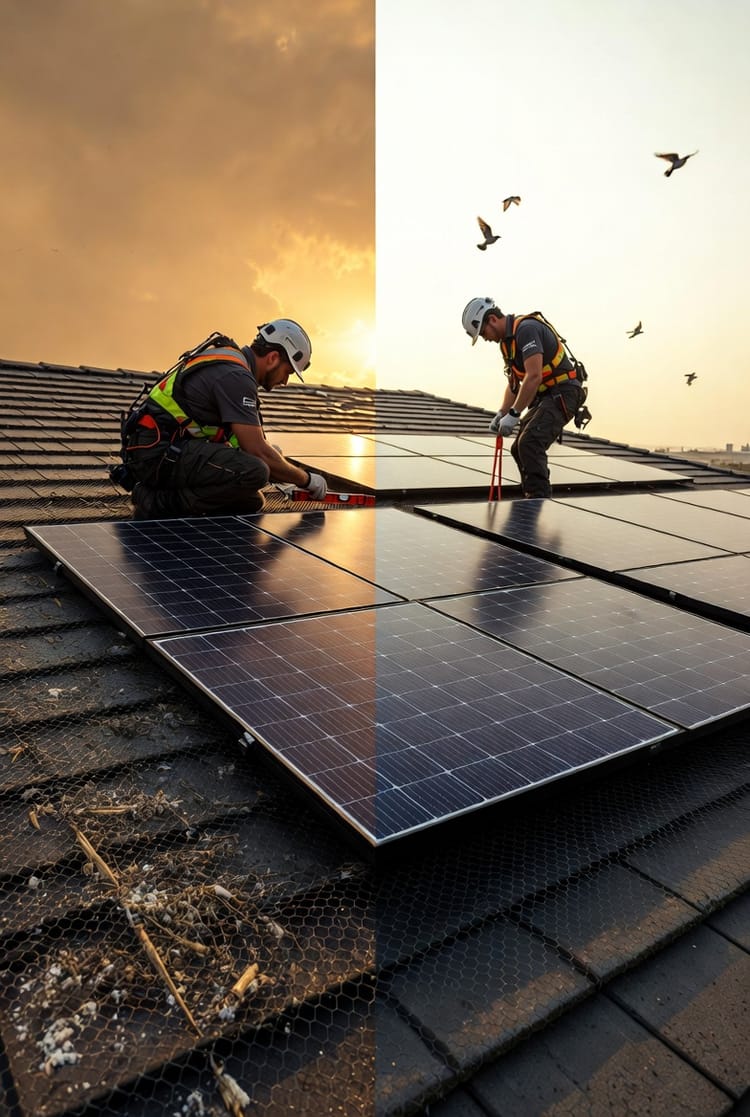 The Solar Panel Bird Proofing: Protecting Your Array from Nesting Damage