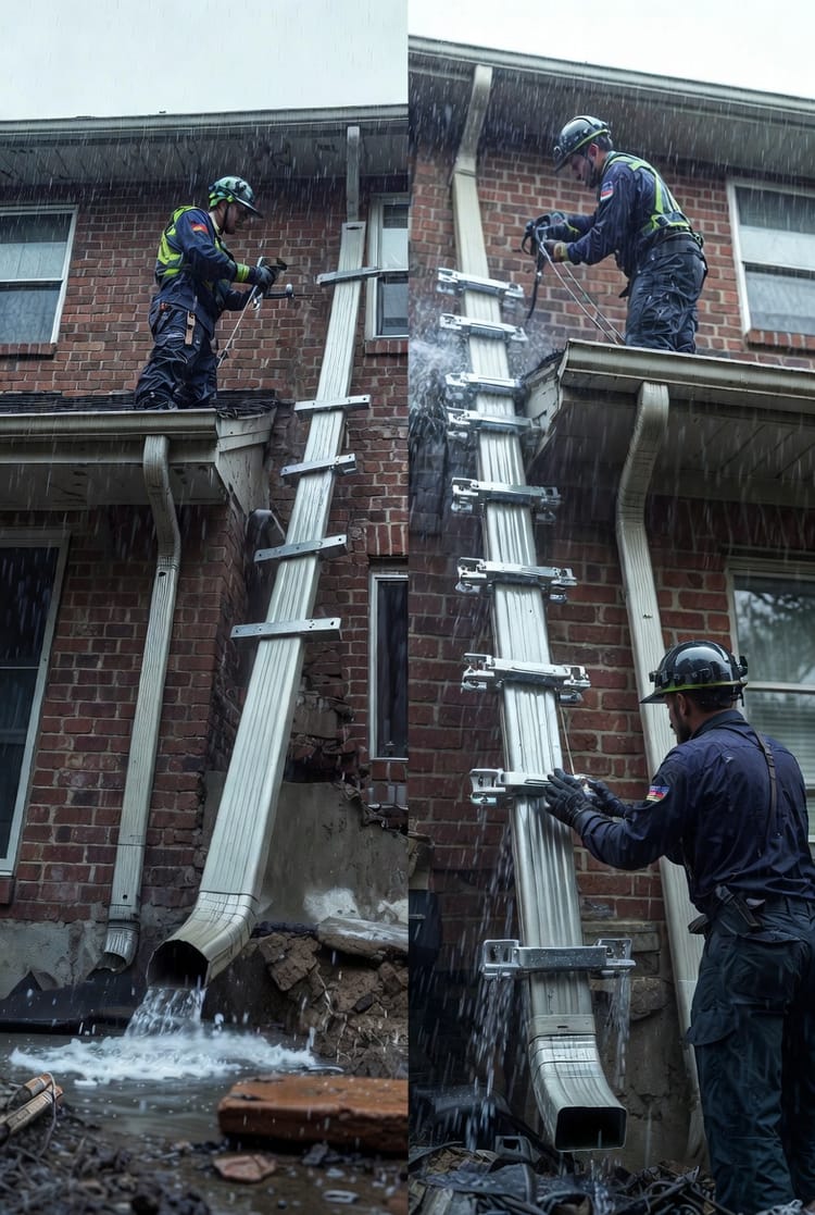 The Gutter Downspout Strap: Securing Downspouts to Prevent Damage