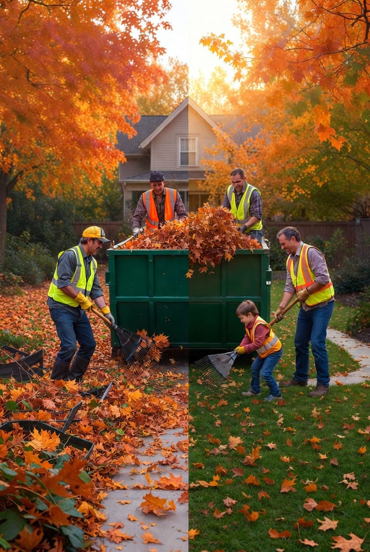 The Yard Waste Cleanup: Seasonal Dumpster Rental for Fall Leaves and Spring Brush