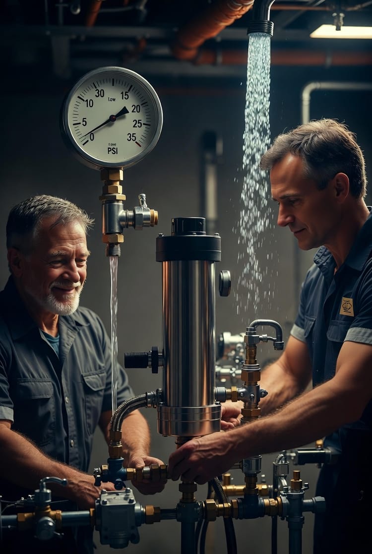 The Water Pressure Booster: Solving Low Flow Issues in Multi-Story Homes