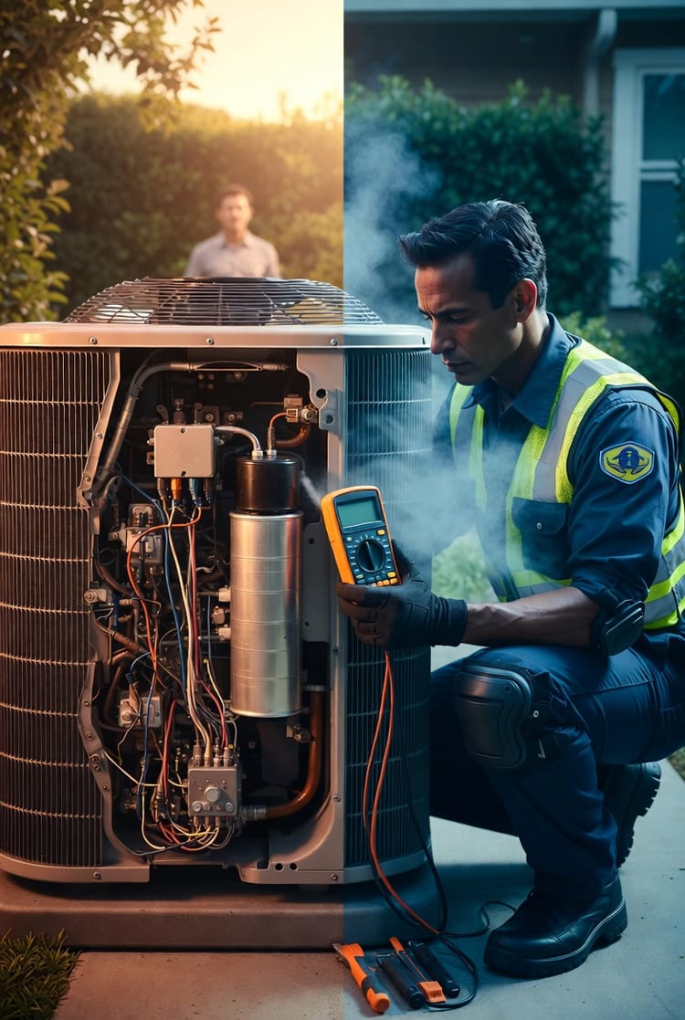 The HVAC Capacitor: How This Small Part Starts Your System and Why It Fails