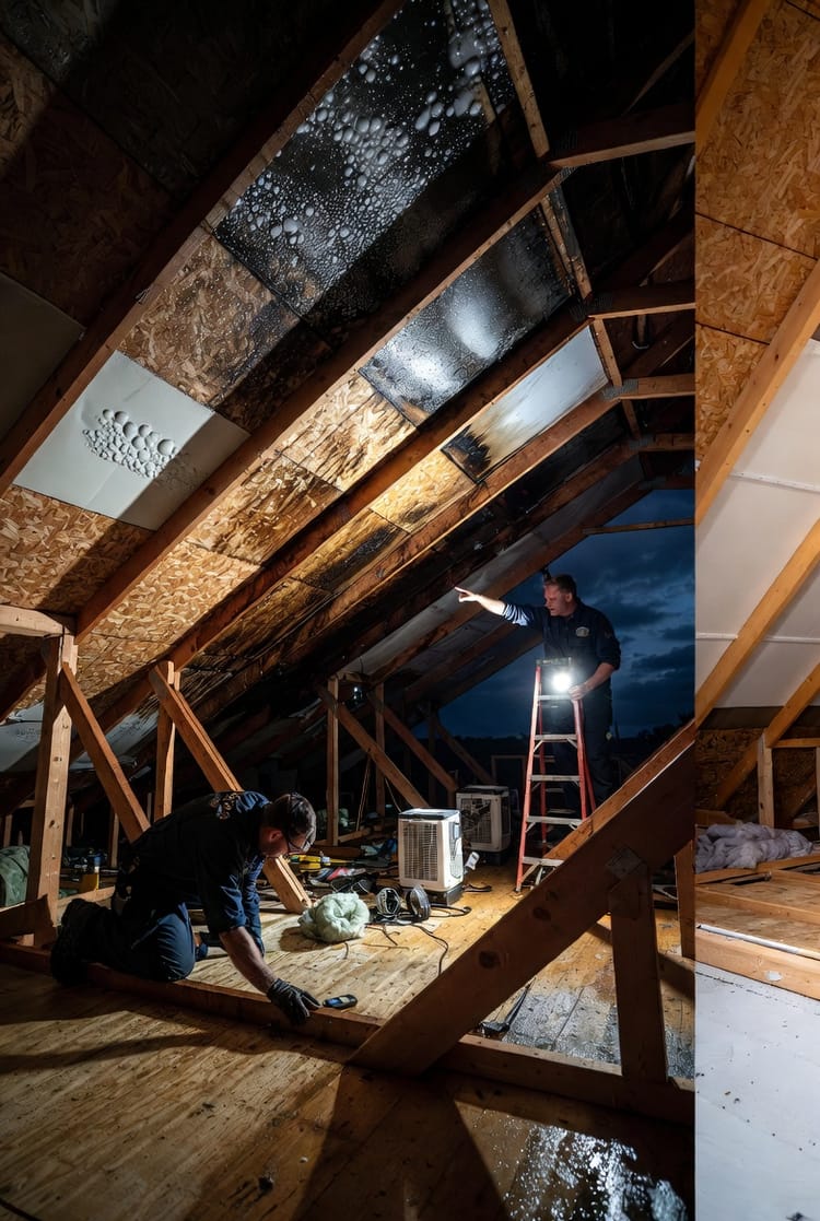 The Attic Condensation Problem: Identifying and Fixing Moisture from Above