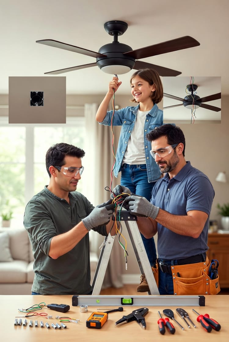 The Ceiling Fan Installation: Wiring, Balancing, and Seasonal Direction