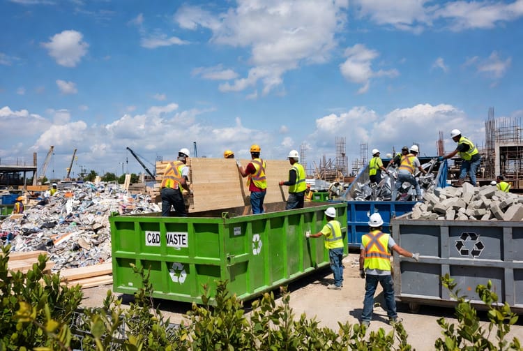 The Construction Debris Recycling: Separating Materials for Sustainable Disposal