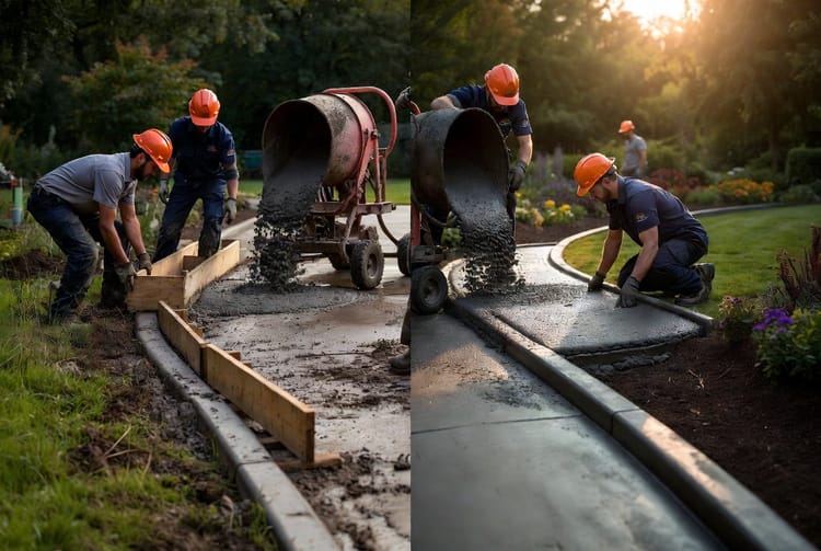 The Concrete Curb Installation: Defining Driveways and Garden Beds