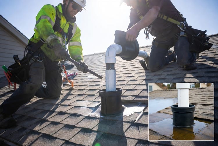 The Roof Pipe Boot Replacement: Stopping Leaks Around Vent Pipes