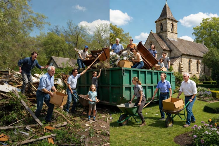 The Church or Nonprofit Cleanup: Dumpster Rentals for Community Service Projects