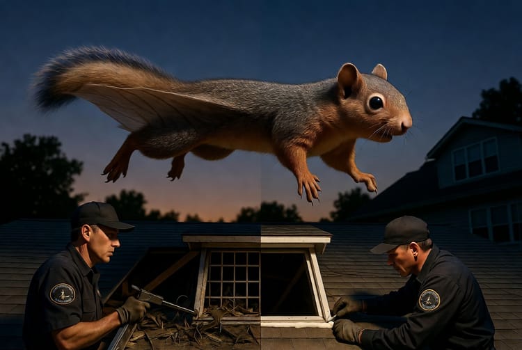 The Flying Squirrel Eviction: Nocturnal Gliders in Attics