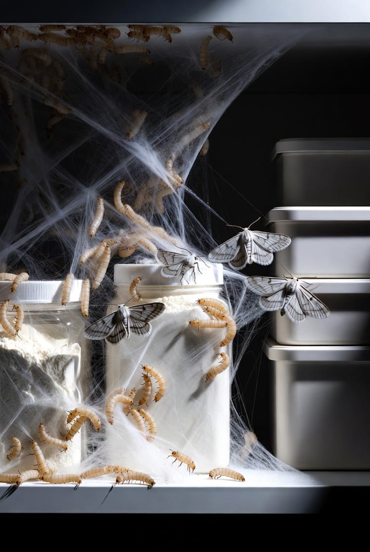 The Mediterranean Flour Moth: Pantry Pest That Weaves Silk