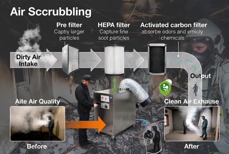 The Fire Restoration Air Scrubber: Removing Smoke Particles During Cleanup