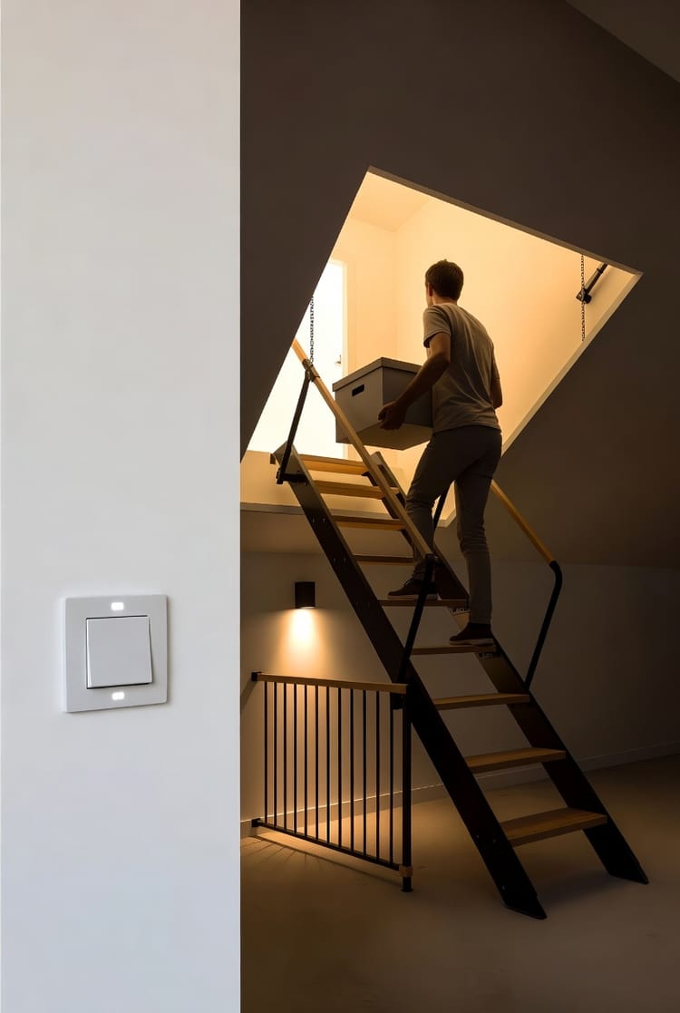 The Attic Light Requirements: Code for Pull-Down Stair Access