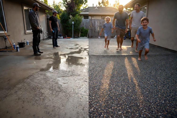 The Concrete Exposed Aggregate Finish: Durability and Slip Resistance