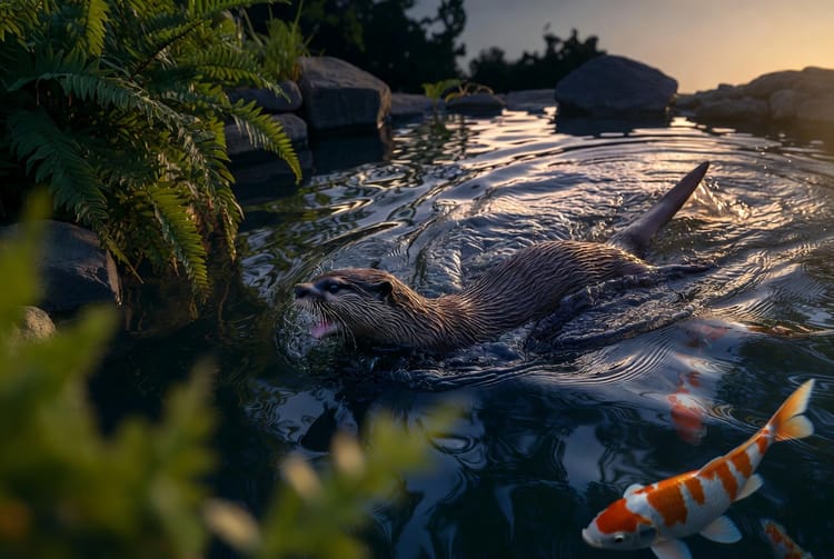 The Otter Problem: Managing River Otters in Backyard Ponds