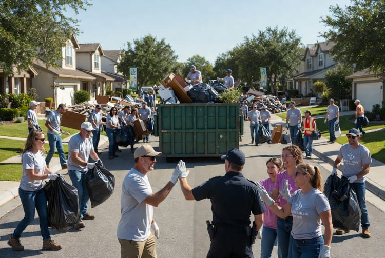 The Community Cleanup Dumpster: Coordinating Neighborhood Projects