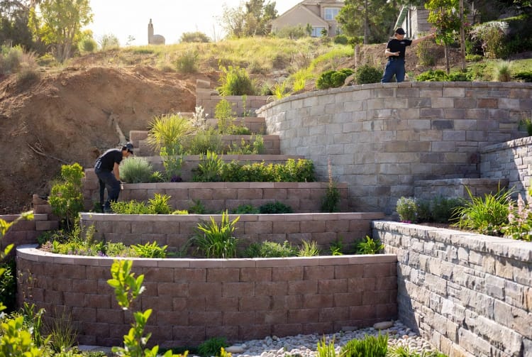 The Concrete Retaining Wall Block: Dry-Stack vs. Mortared Options