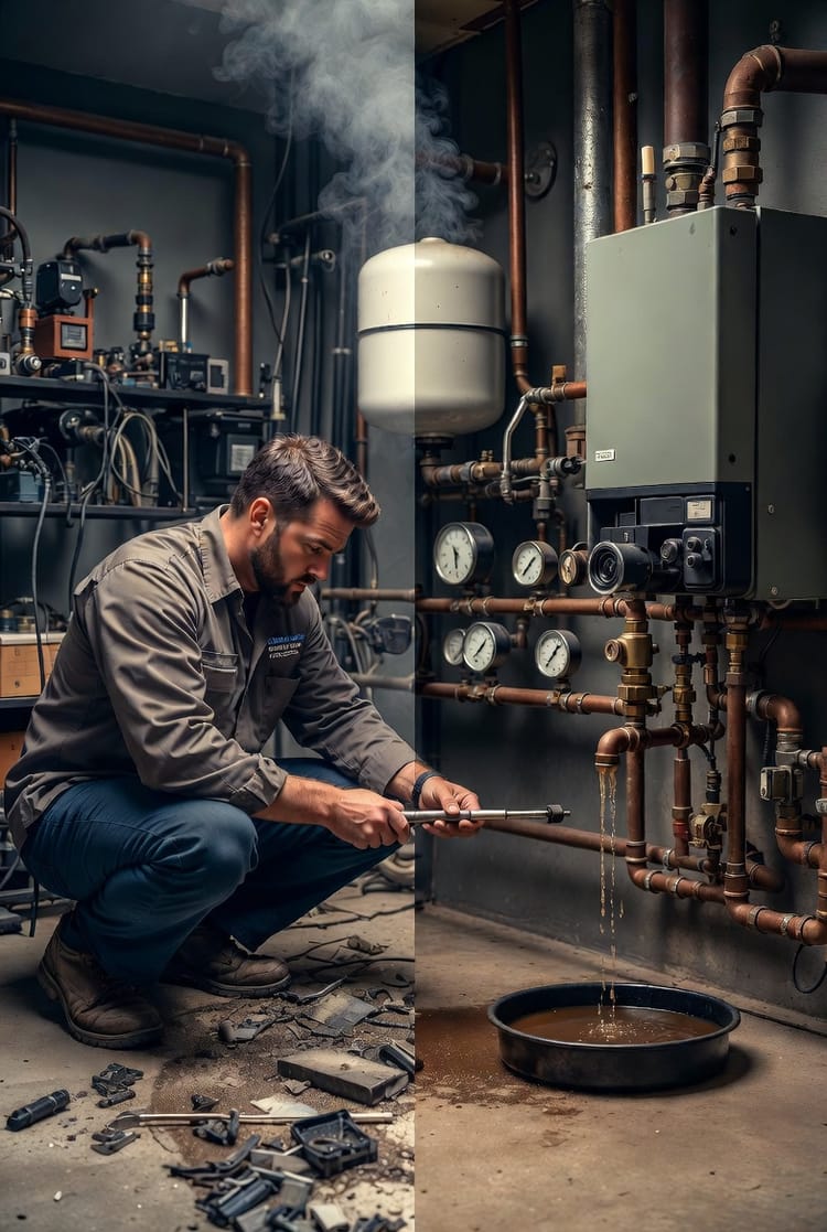 The Boiler Pressure Relief Valve: Why Water Leaks from Your Heating System