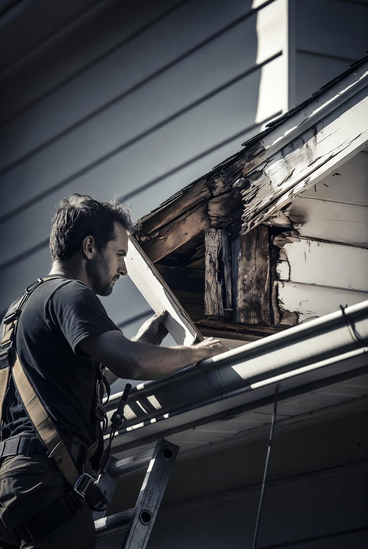 The Gutter Fascia Replacement: Fixing Rotted Wood Behind Gutters