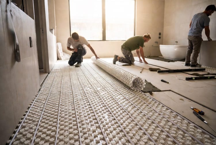 The Bathroom Radiant Floor Warming: Electric Mats vs. Hydronic Loops