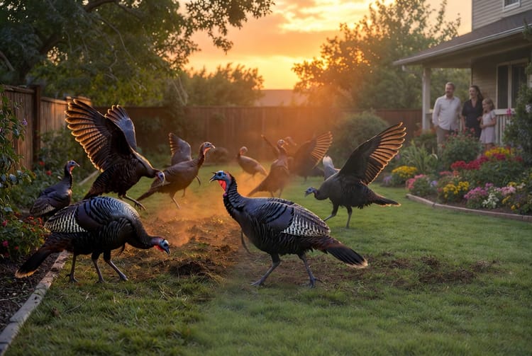 The Wild Turkey Flock: Managing Large Birds in Suburban Yards