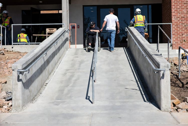 The Concrete Ramp for Wheelchairs: ADA Slope and Landing Requirements