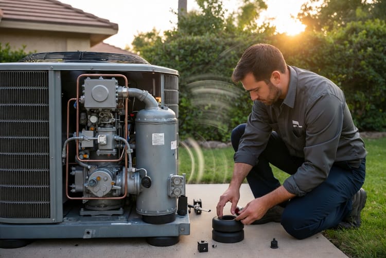 The HVAC Compressor Mount: Why Vibration Isolators Prevent Noise and Damage
