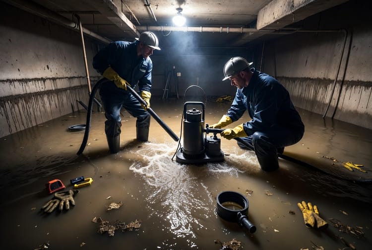 The Flooded Basement Cleanup: Steps for Safe Recovery