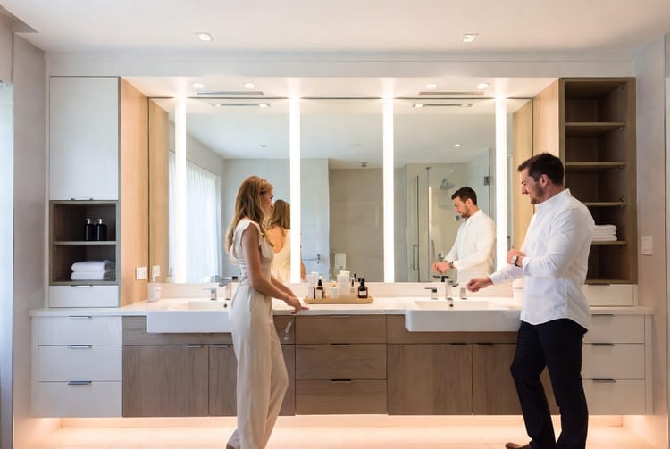 The Bathroom His and Her Sinks: Double Vanity Design