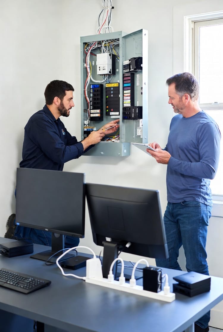The Home Office Surge Protection: Power Strips vs. Whole-House Protection