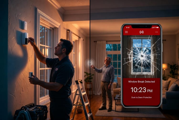 The Glass Break Detector Placement: Acoustic vs. Shock Sensors