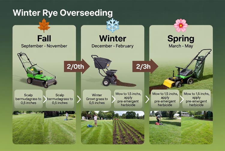 The Winter Rye Overseeding: Green Grass Through Winter