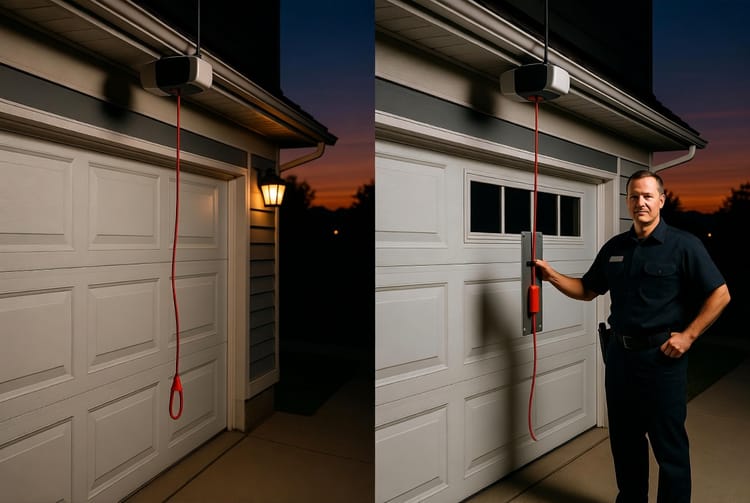 The Garage Door Pull Cord: Emergency Release Security Risks and Solutions