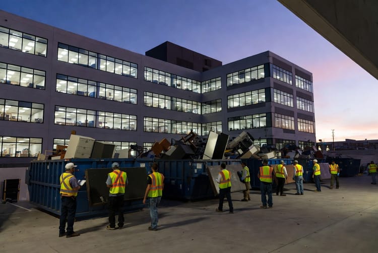 The Office Building Cleanout: Dumpsters for Commercial Moves