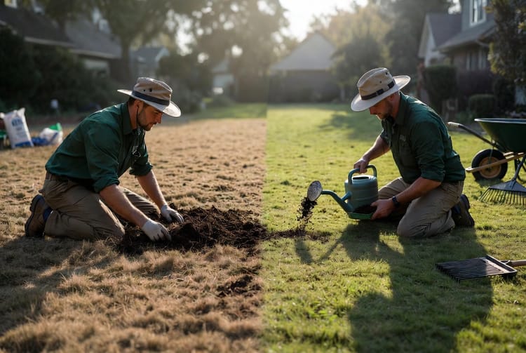 The Lawn Dead Spot Recovery: Reseeding After Disease or Damage