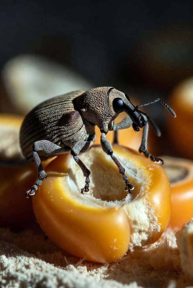The Grain Weevil: Common Pest of Stored Grains and Corn
